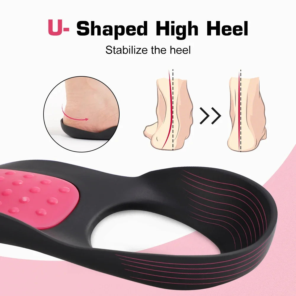 Orthopedic Arch Support Insoles for Flat Feet Correction - 4