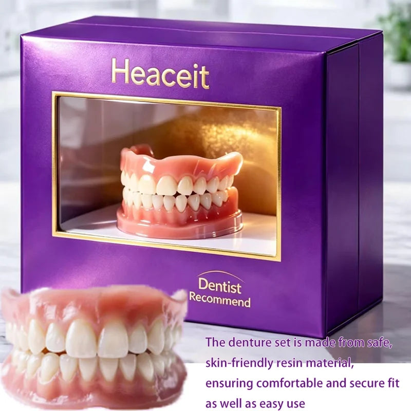 Instant Smile Cosmetic Denture Set for Natural Looking Teeth