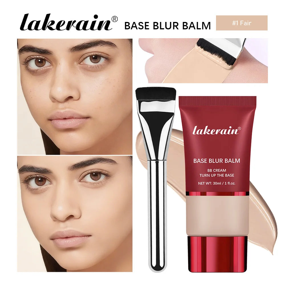 Blur Base Balm and Applicator Brush for Smooth Matte Finish - 9