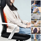 Full-Body Electric Heated Vibration Massage Chair Mat