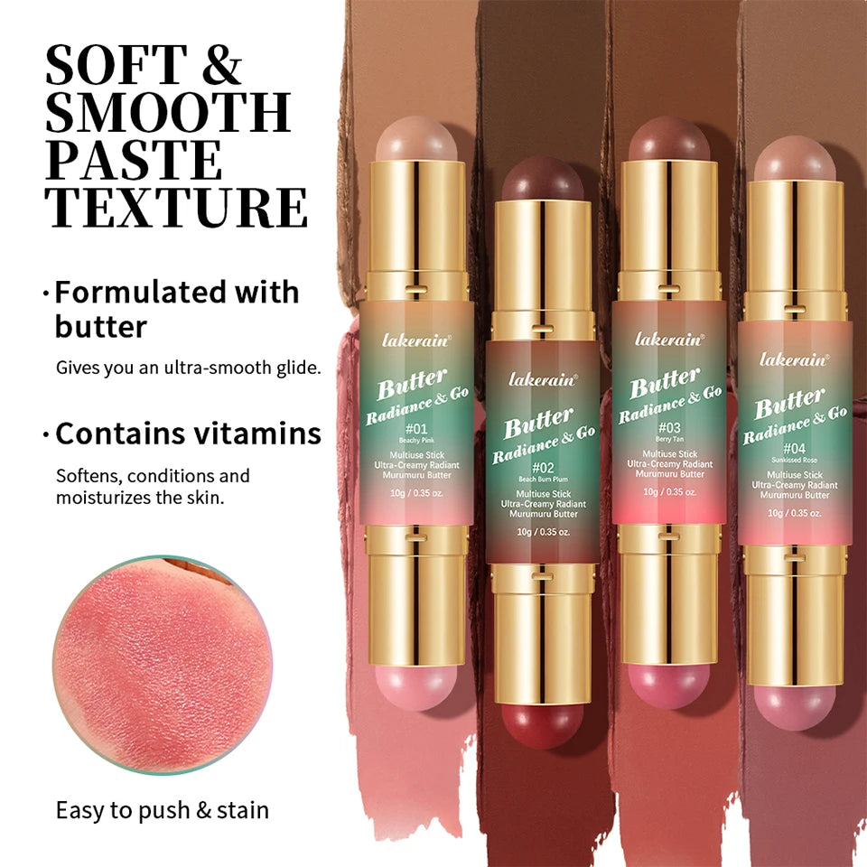2-in-1 Dual Ended Bronzer and Blush Makeup Stick