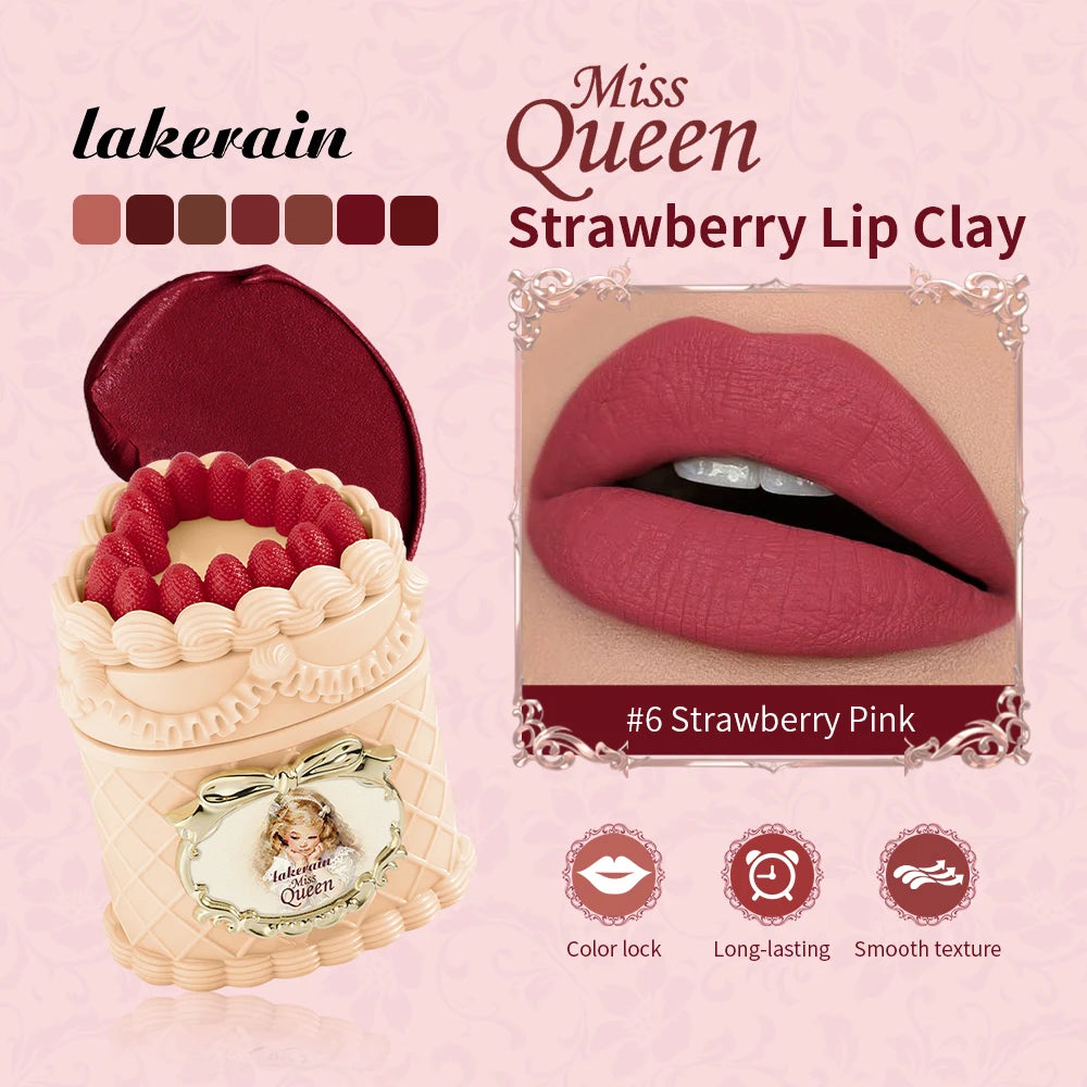 Velvet Matte Strawberry Lip Cream for Long-Lasting Hydration - 2