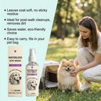 Waterless Dog Shampoo Spray for Fresh Coat and Odor Removal