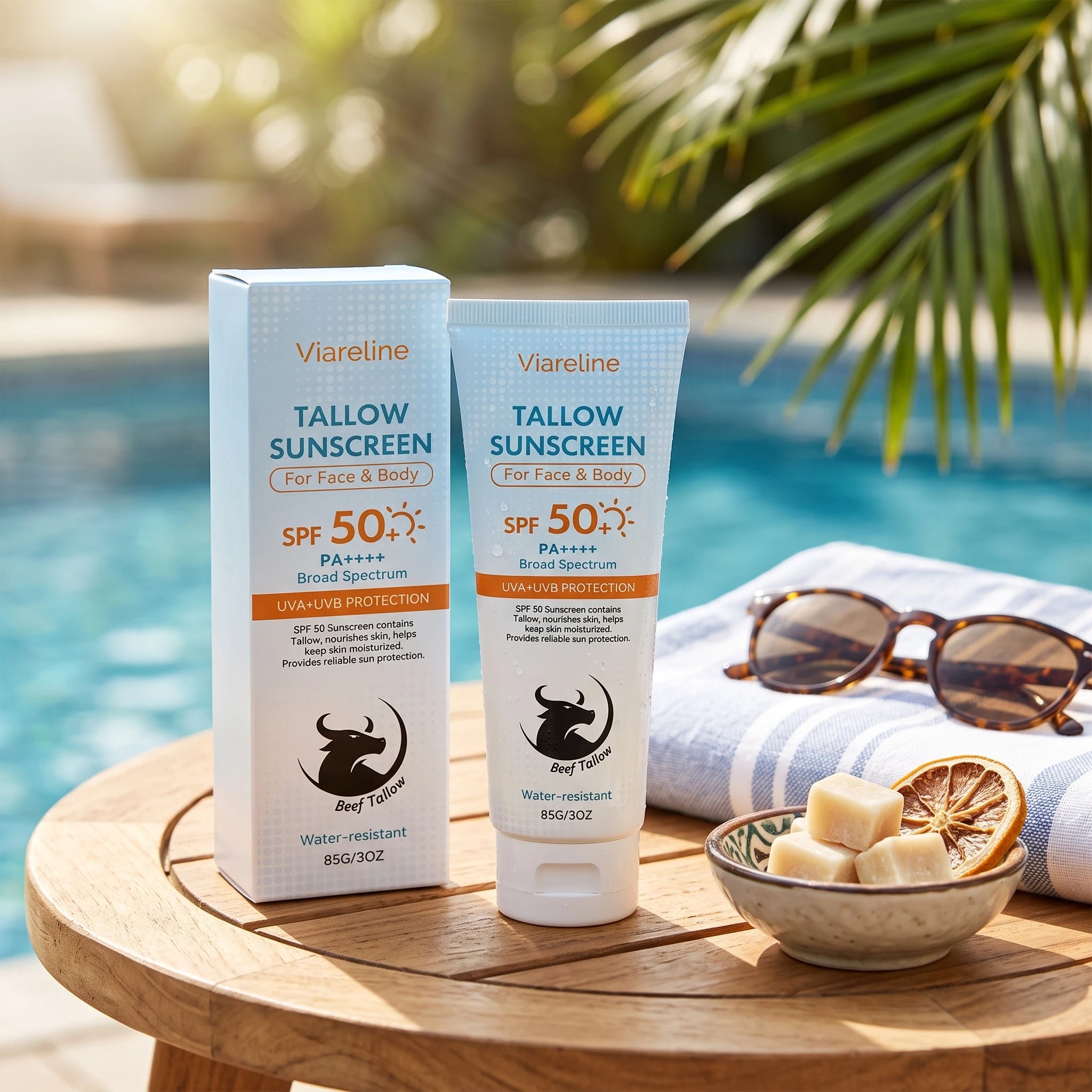 SPF 50 Tallow Sunscreen for Face and Body - 5