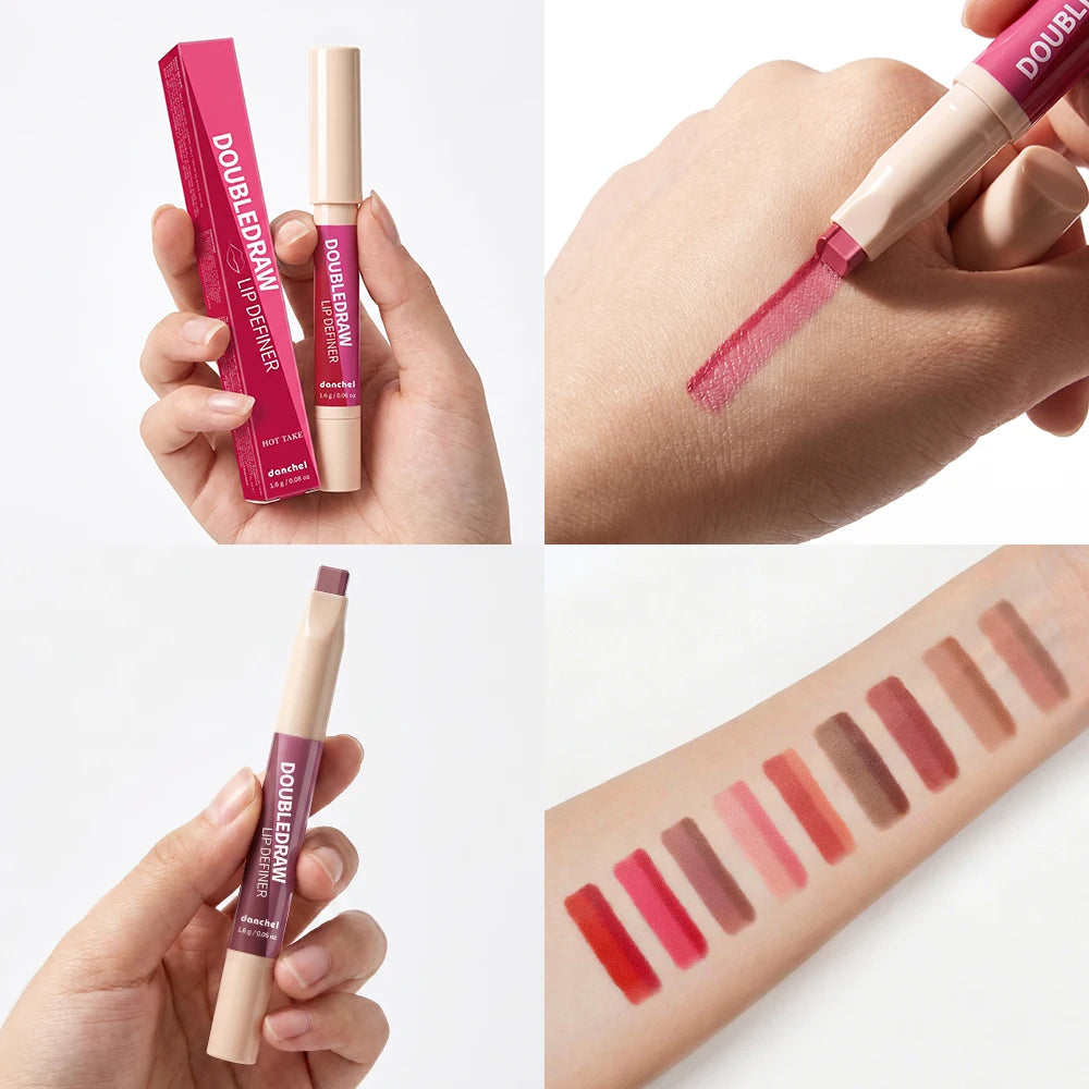 2-in-1 Dual Ended Lip Liner and Hydrating Matte Lipstick