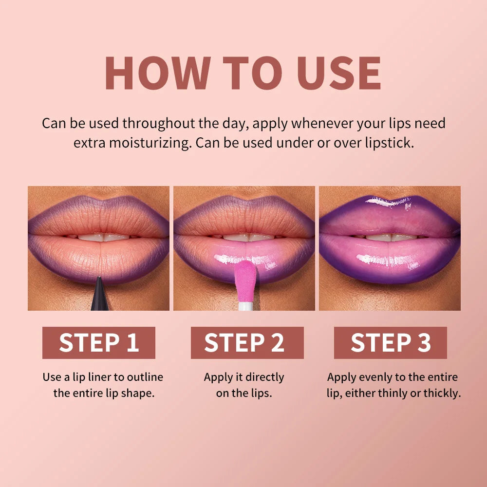 Hydrating Lip Liner and Lip Gloss Makeup Set