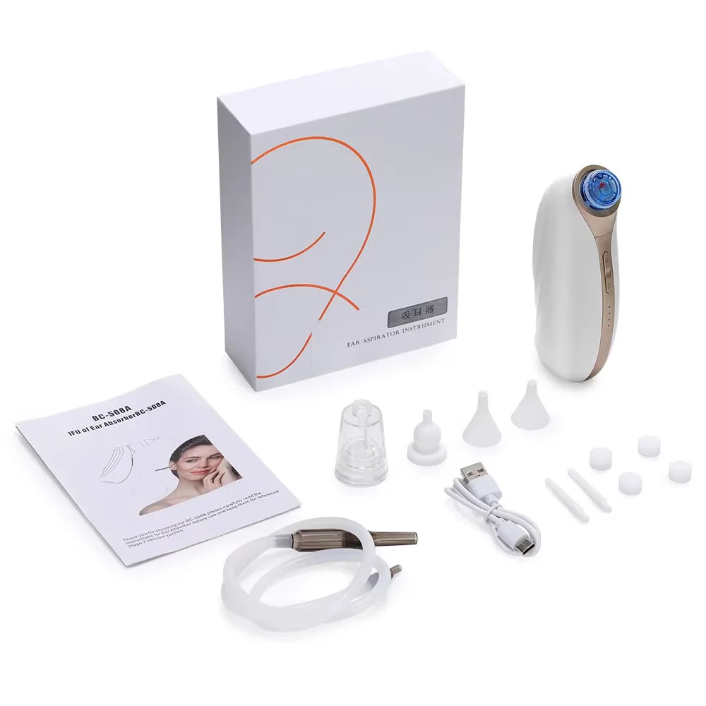 Electric Earwax Removal Vacuum and Ear Dryer Kit