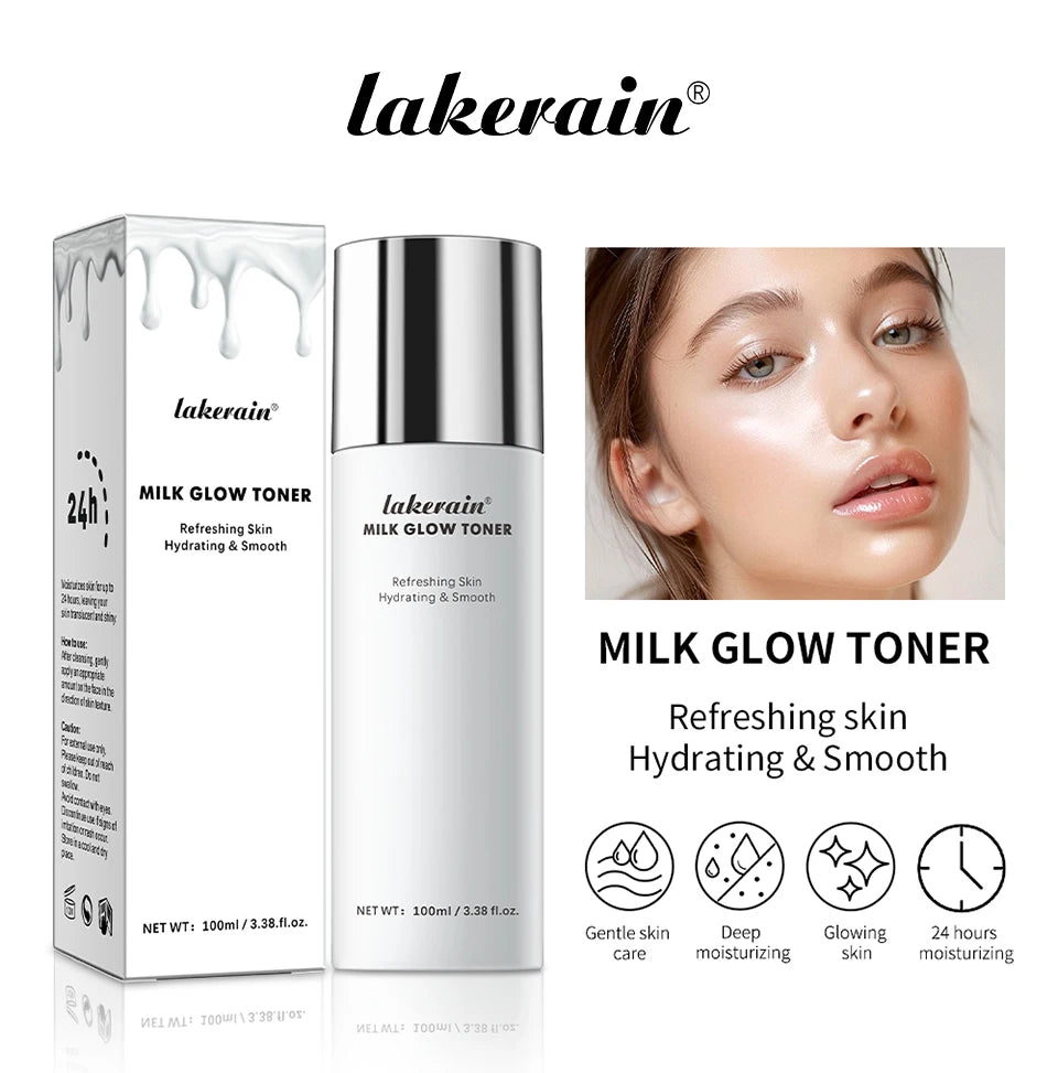 Brightening Milk Glow Face Toner for Hydrated Skin
