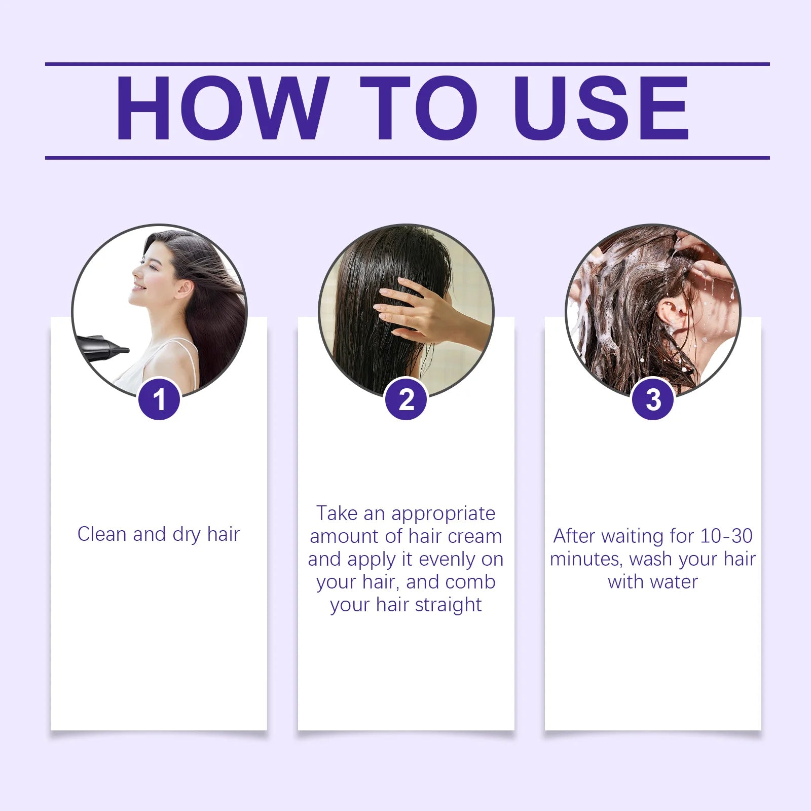 Protein Hair Straightening and Smoothing Repair Cream - 15