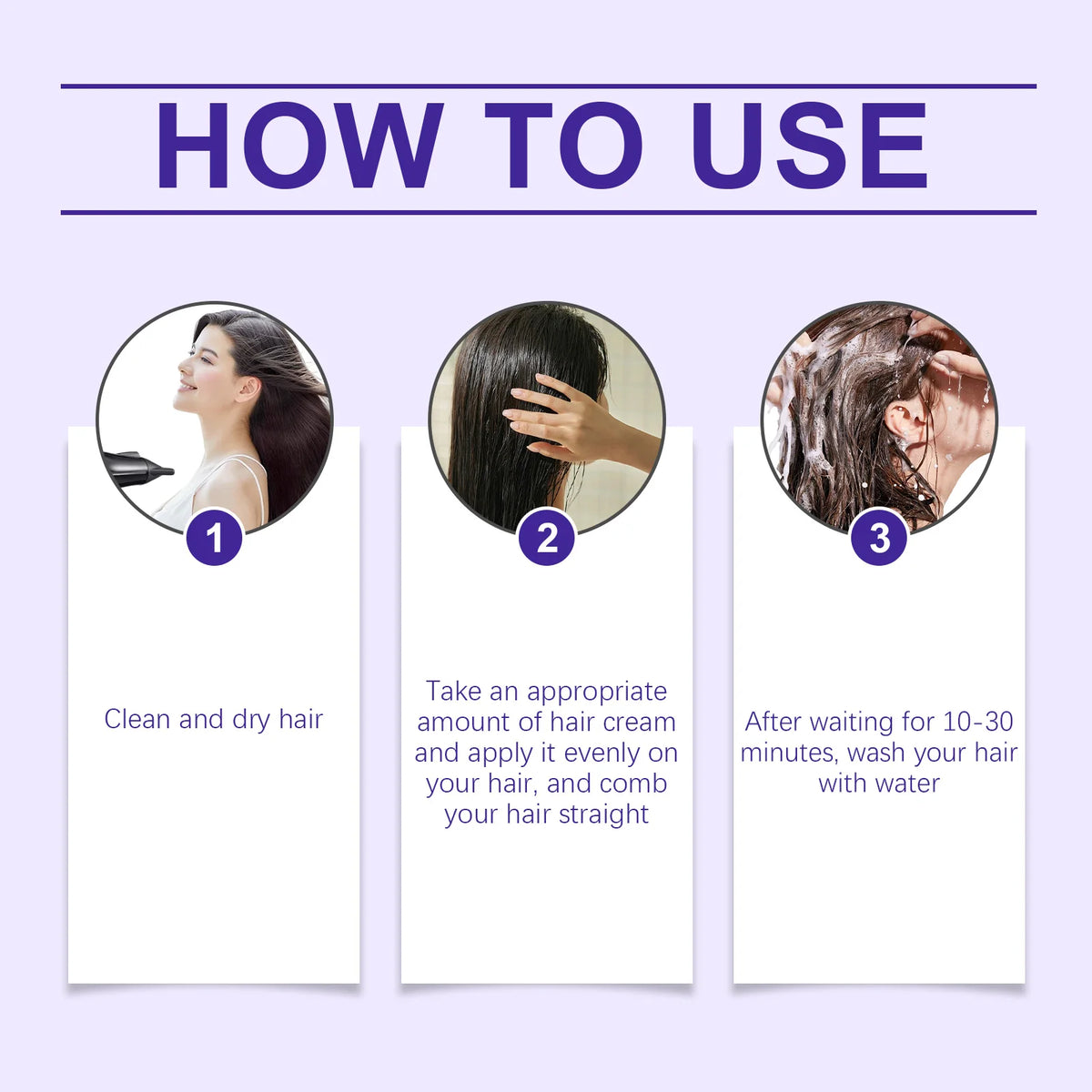 Protein Hair Straightening and Smoothing Repair Cream