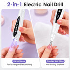 2-in-1 Cordless Electric Nail Drill and UV Curing Lamp