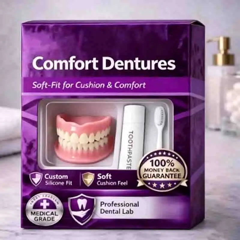 Comfort Fit Silicone Dentures for Instant Smile