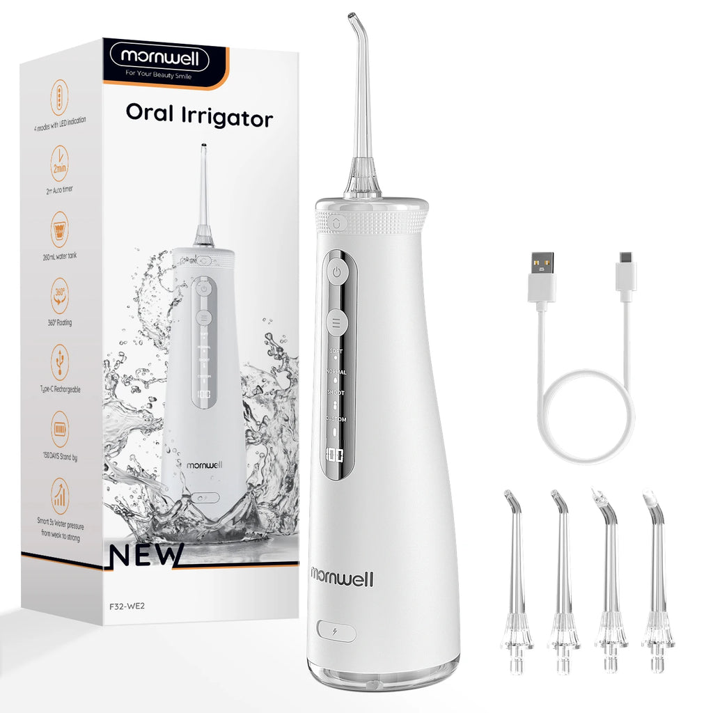 Portable Cordless Water Flosser for Teeth and Braces