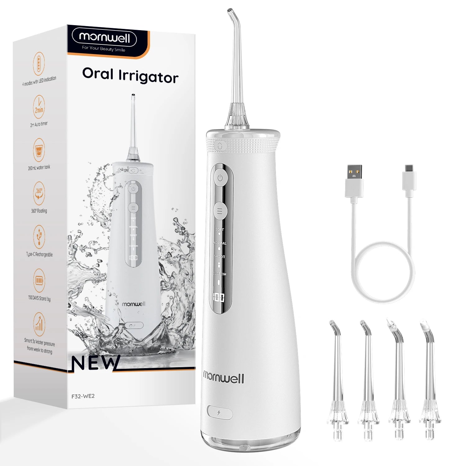 Portable Cordless Water Flosser for Teeth Cleaning - 14