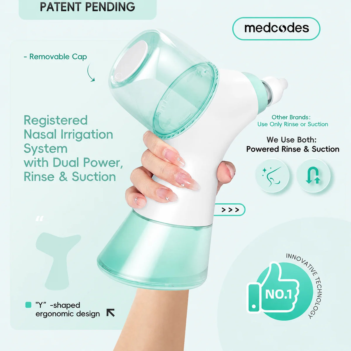 Electric Nasal Irrigator for Sinus Congestion Relief