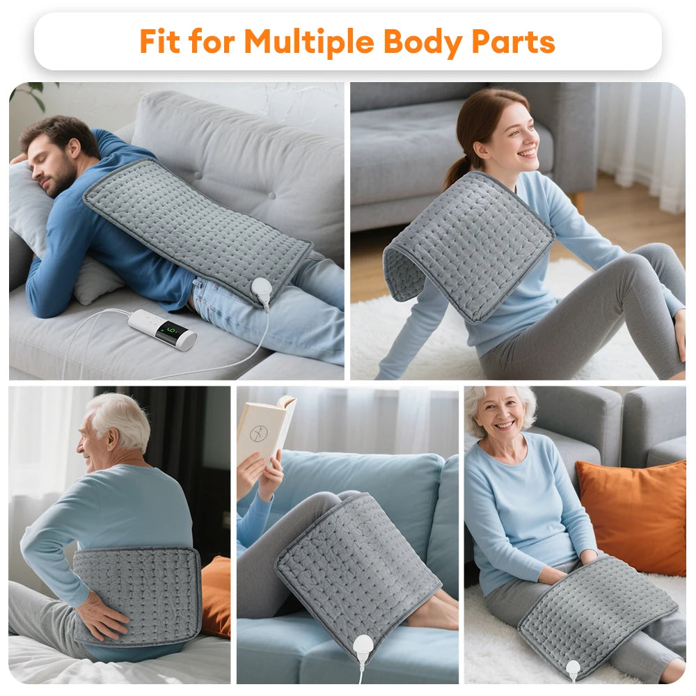 Electric Heating Pad with 9 Heat Settings and 4 Timer Levels - 9