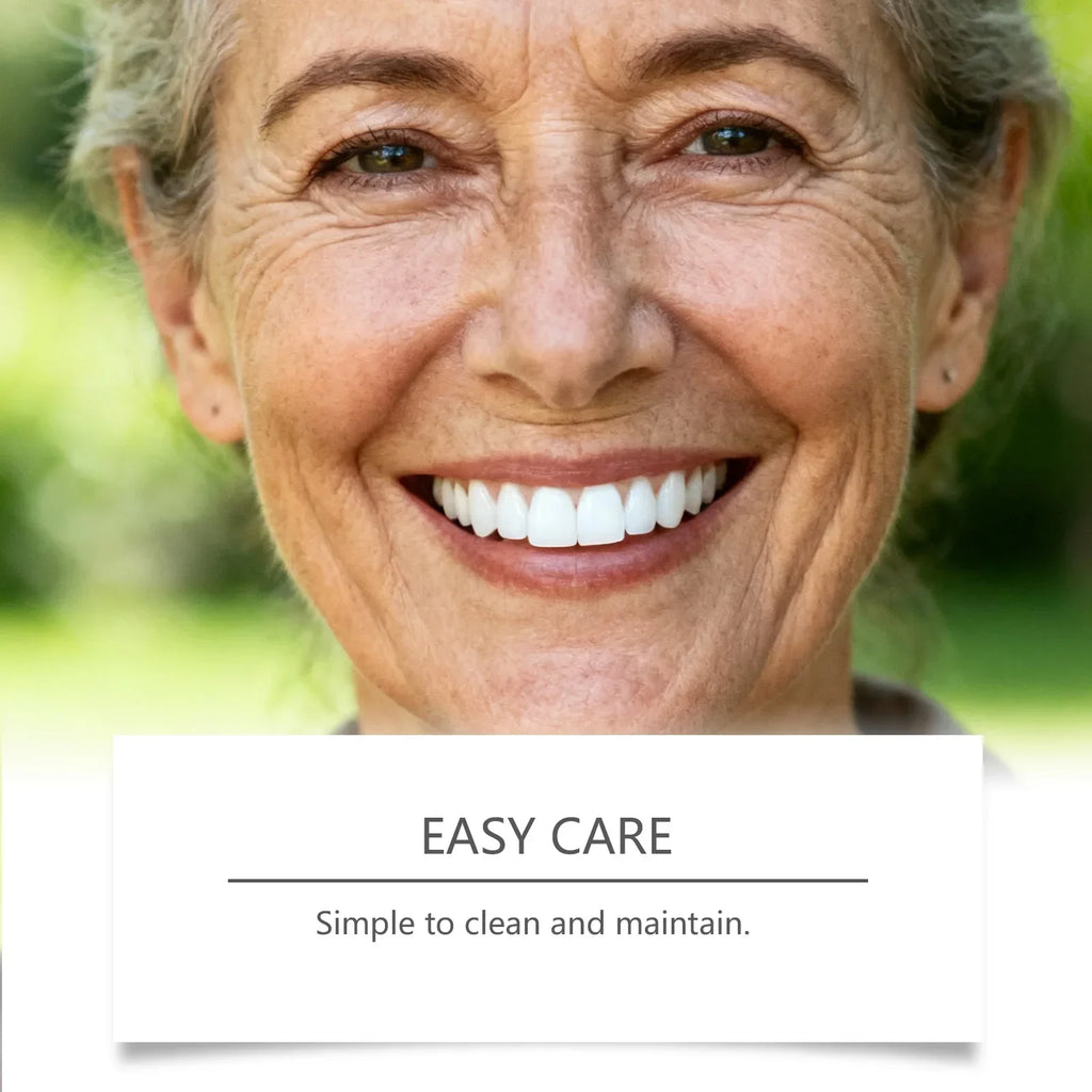 Comfortable Natural-Look Full Set Dentures for Men and Women