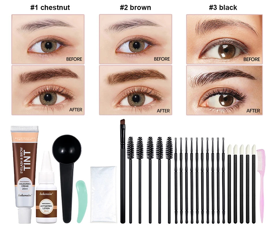 Professional 2-in-1 Eyelash and Eyebrow Tinting Kit - 8