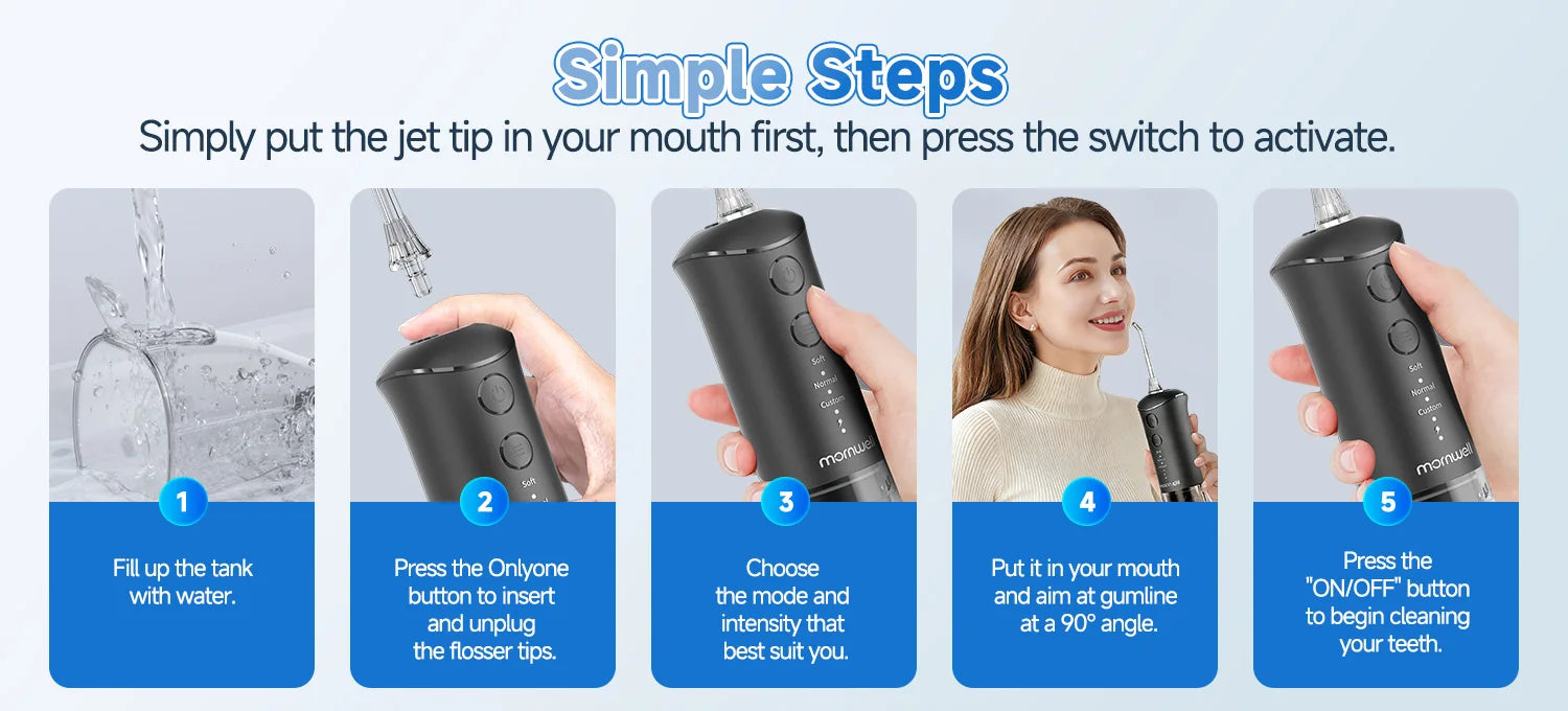 2-in-1 Portable Electric Toothbrush and Water Flosser Combo - 10