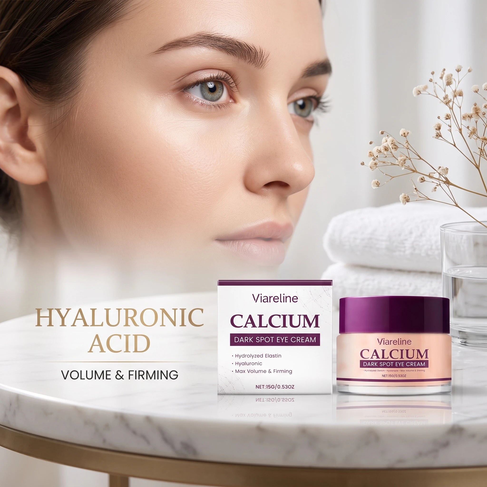 Calcium Eye Cream for Dark Circles and Fine Lines - 6