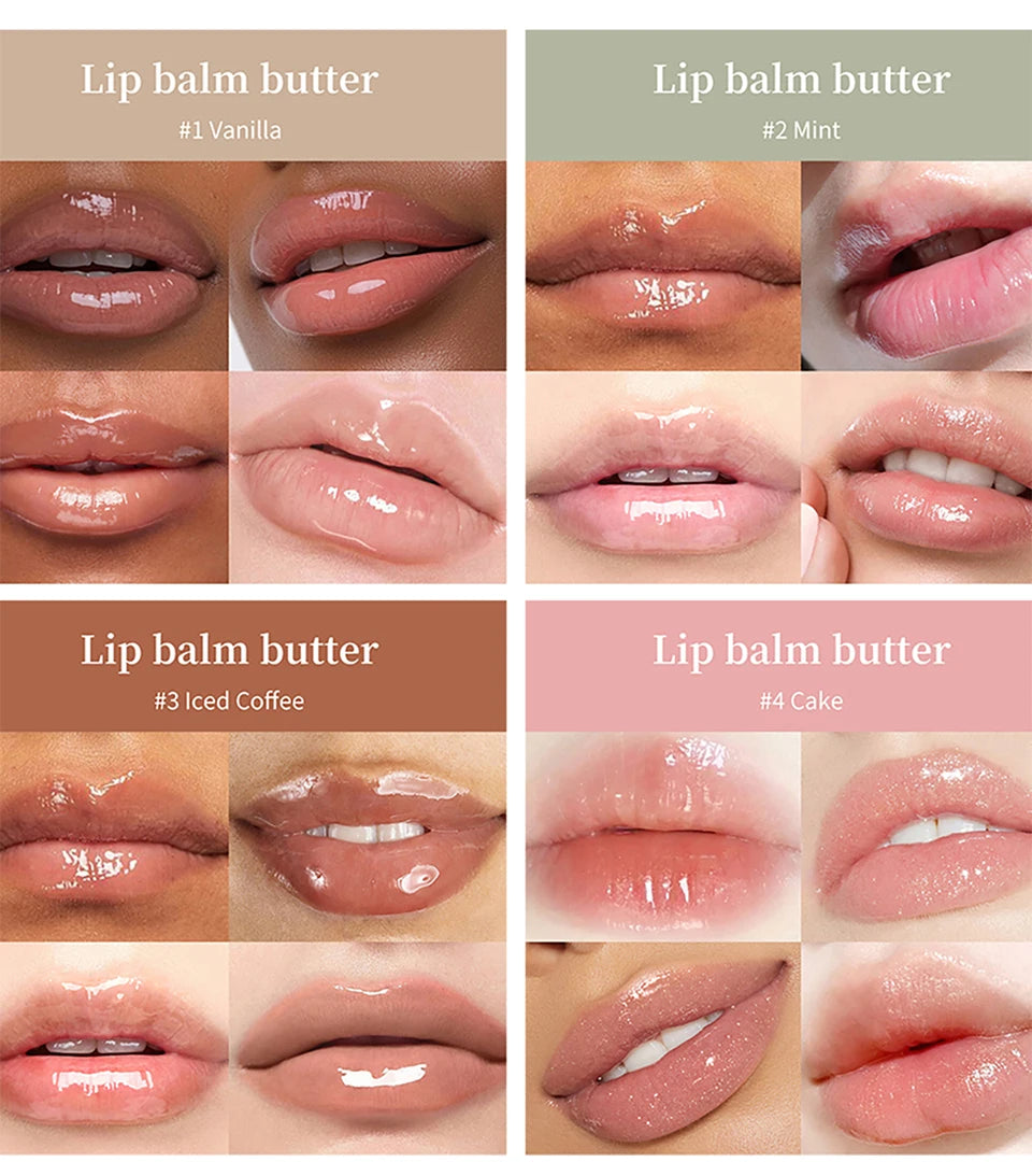 Hydrating Moisturizing Lip Butter Gloss for Cracked Lips