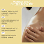 Mango Shea Butter Nourishing Body Oil for Dry Skin