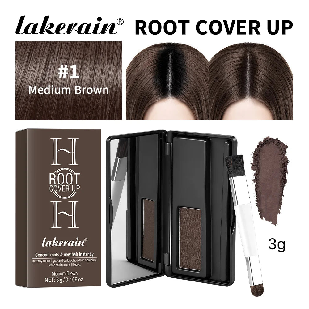 Waterproof Hair Root and Gray Hair Concealer Powder Palette