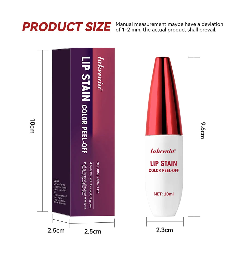 Waterproof Peel-Off Lip Stain Matte Tint