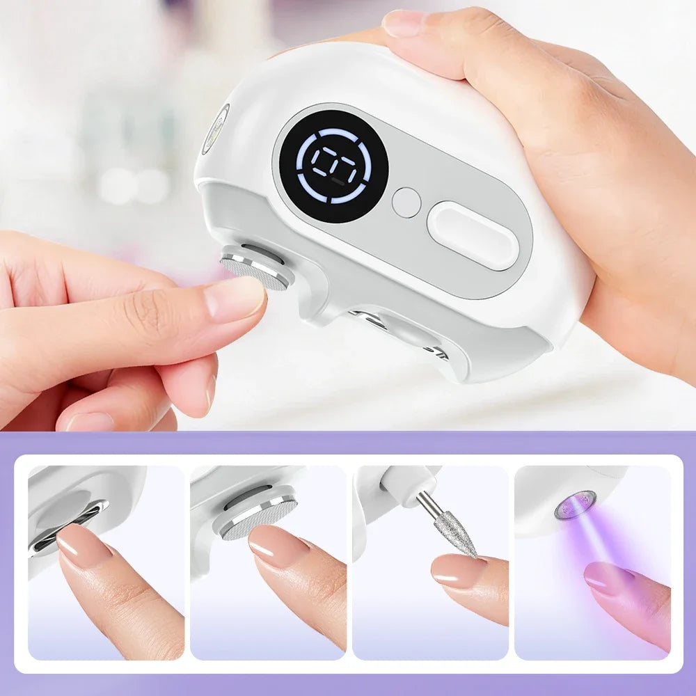 4-in-1 Electric Nail Clipper and Polisher Set