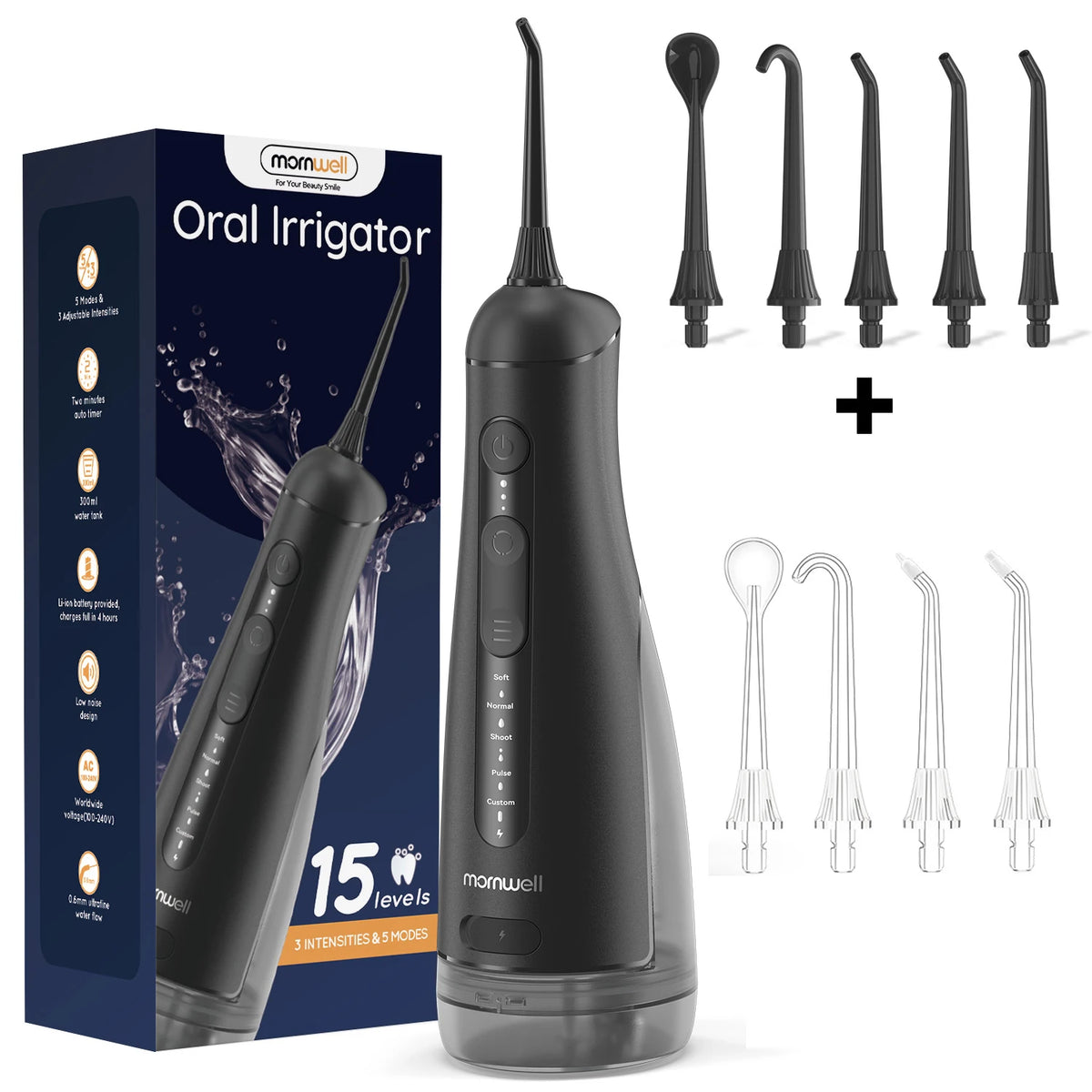 Portable Cordless Water Flosser for Teeth and Braces