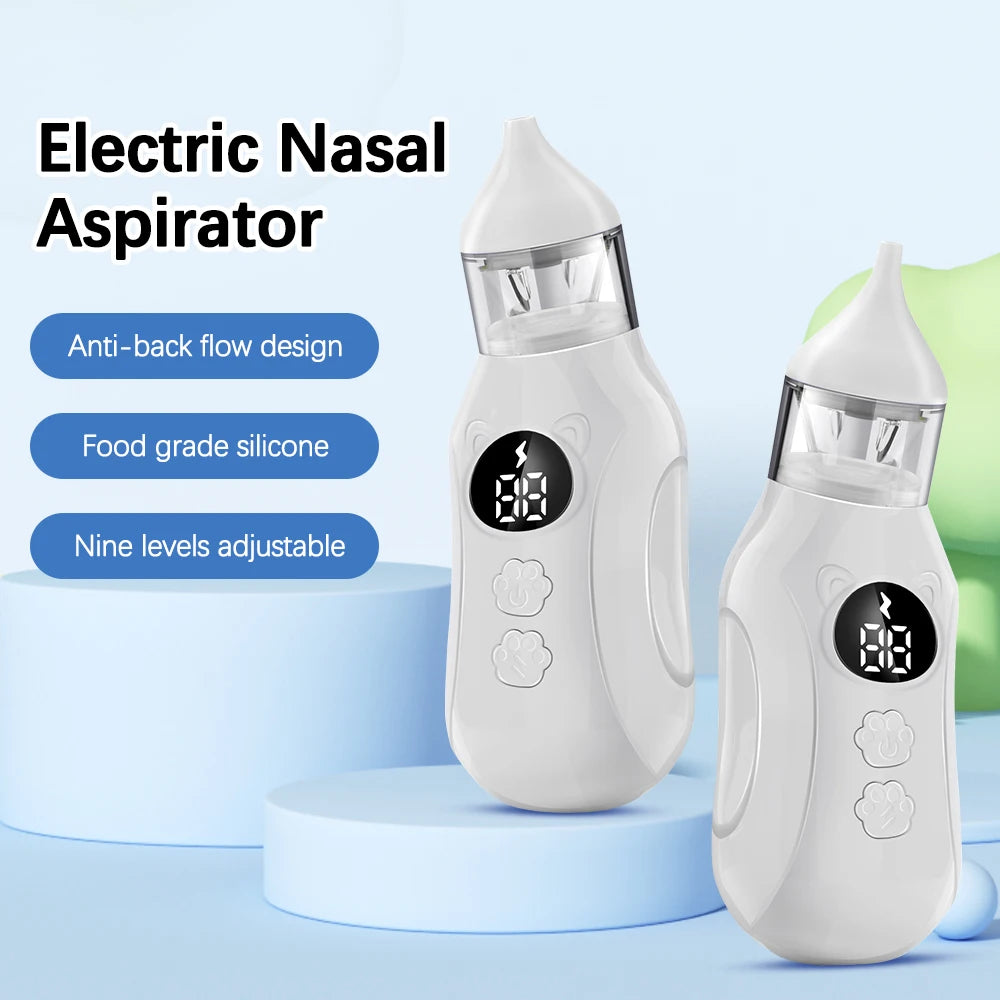 Electric Baby Nasal Aspirator with Music and Adjustable Suction