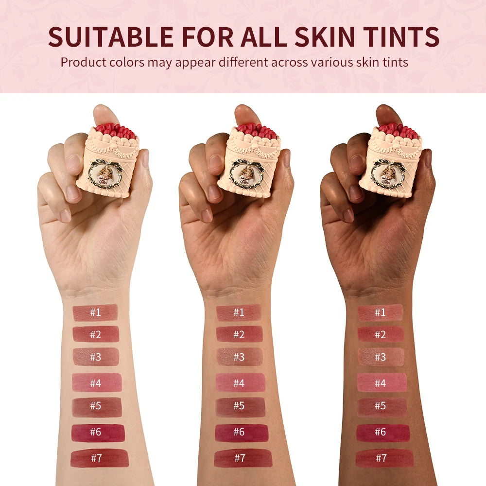 Velvet Matte Strawberry Lip Cream for Long-Lasting Hydration