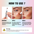 Liquid Blush Stick with Sponge Tip for Cheeks
