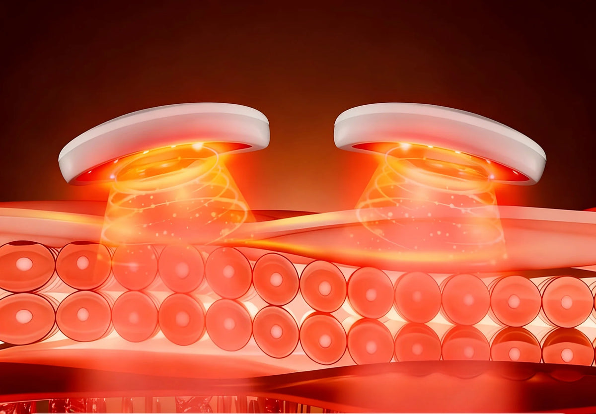 Red Light Microcurrent Under-Eye Massager for Dark Circles