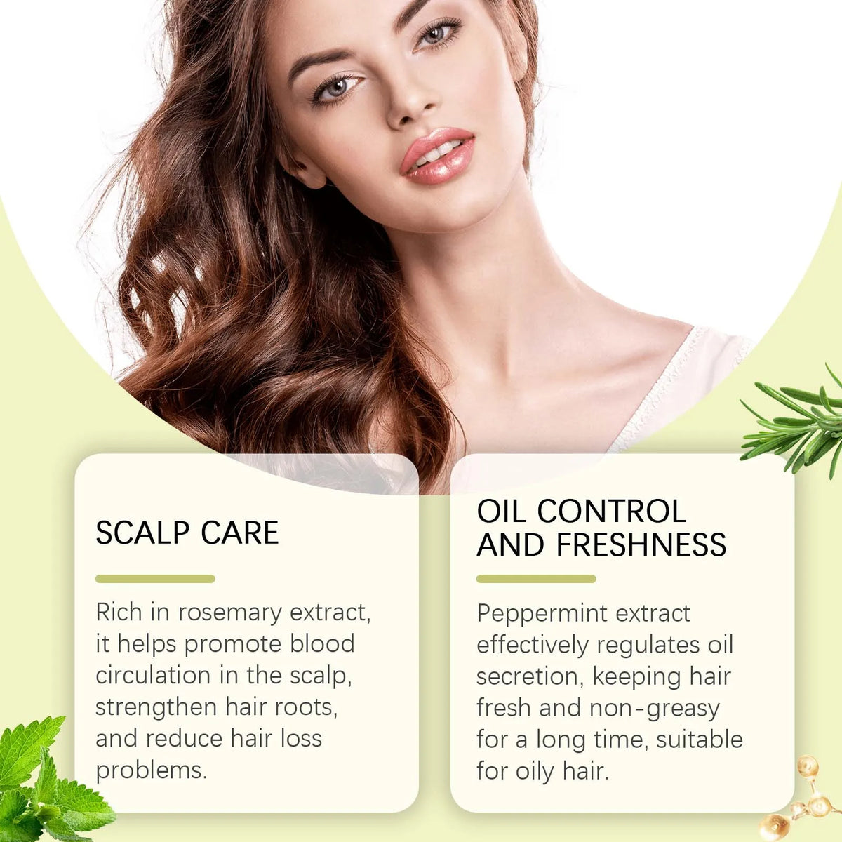 Rosemary Strengthening Hair Care Spray for Frizz and Oil Control