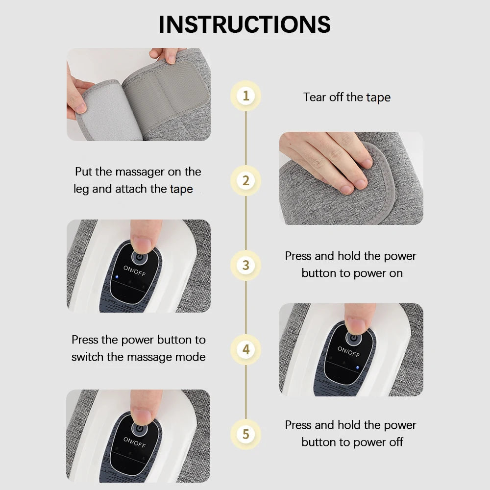 Wireless Air Compression Leg and Calf Massager