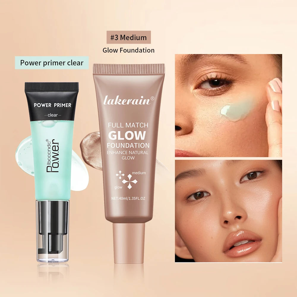 Hydrating Makeup Primer and Glow Foundation Set - 5
