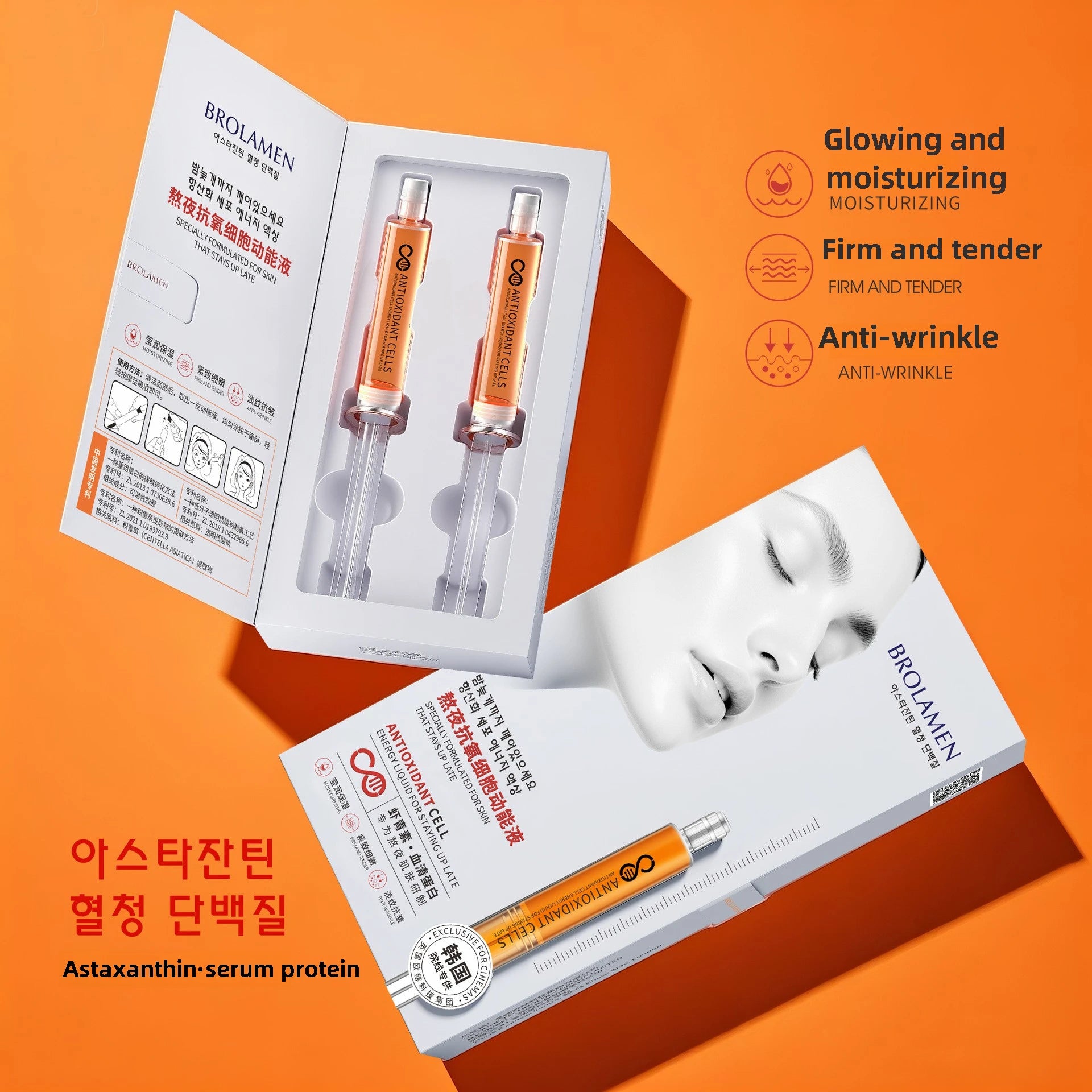 Astaxanthin Anti-Aging Face Serum for Radiant Youthful Skin