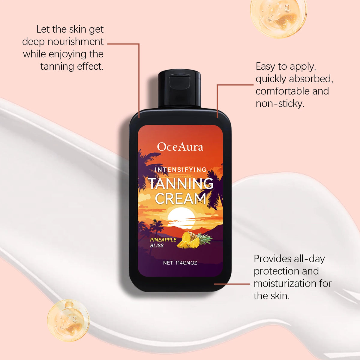 Intensifying Tanning Accelerator Cream for Sunbeds and Outdoor Use