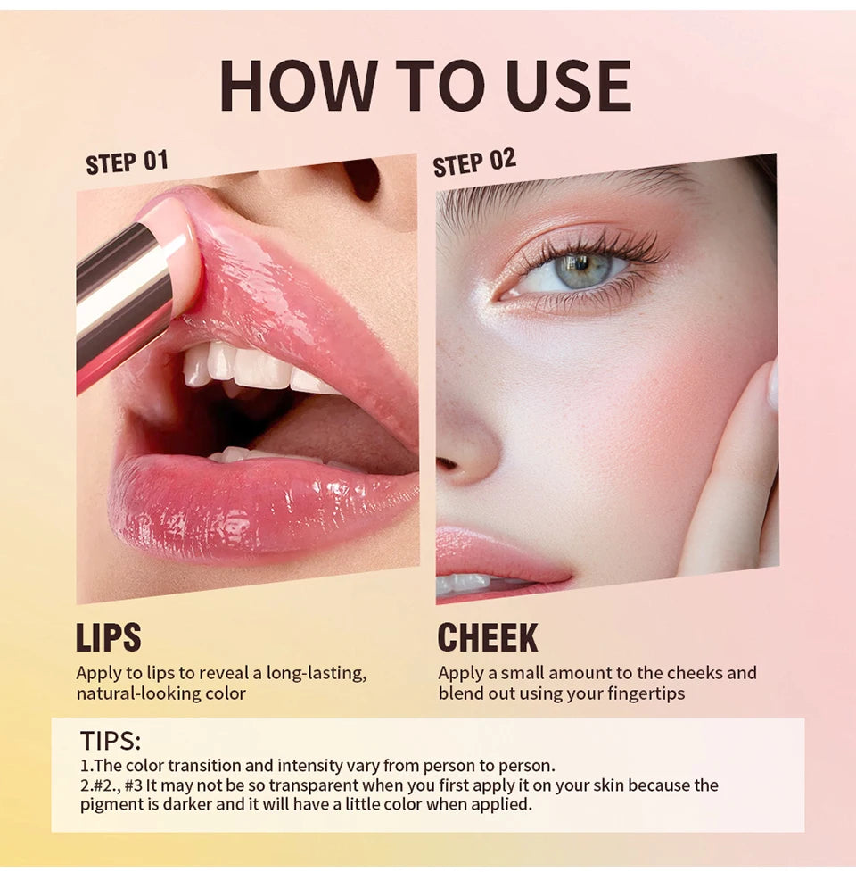 pH-Activated Color Changing Lip and Cheek Stain