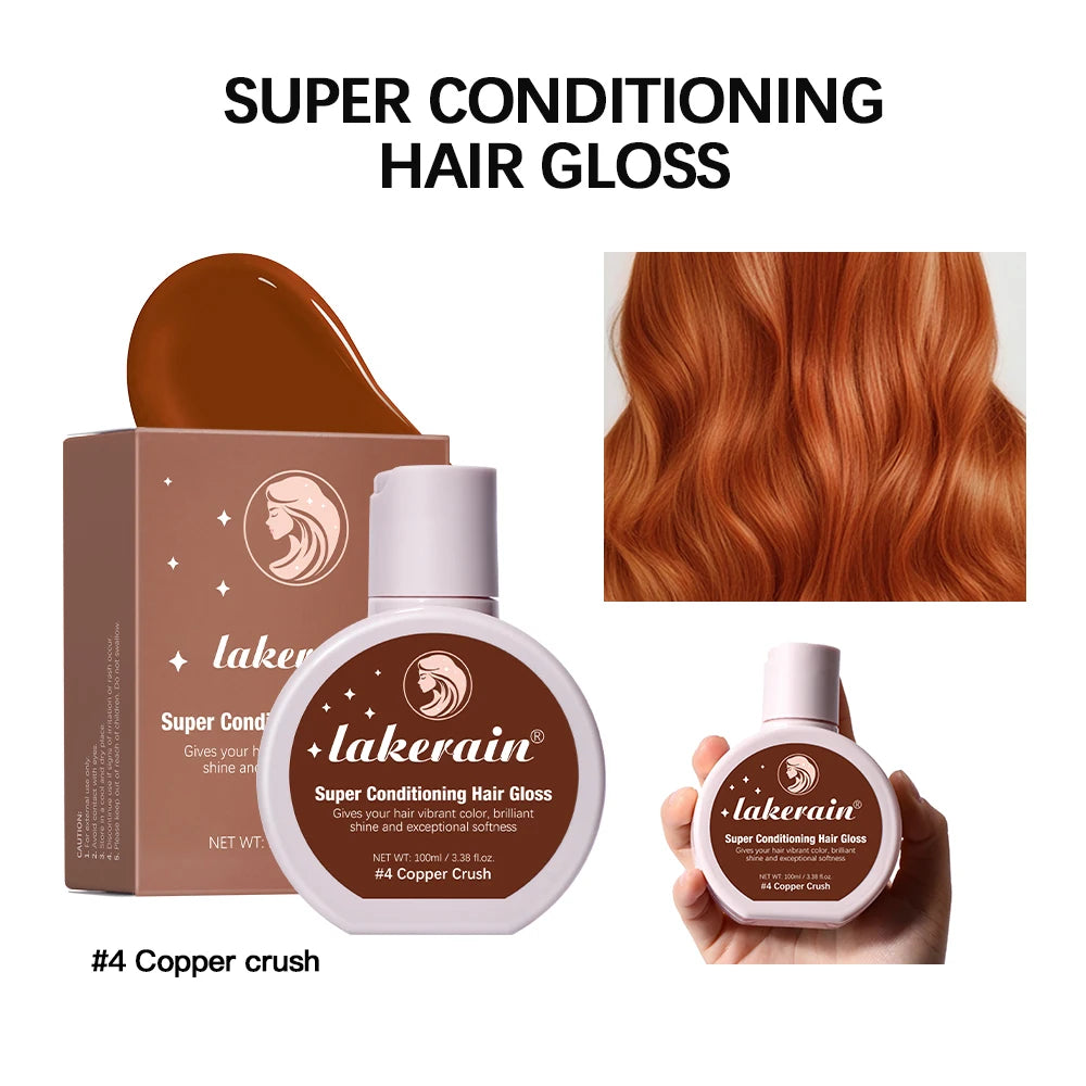Conditioning Hair Gloss for Color Enhancement and Repair