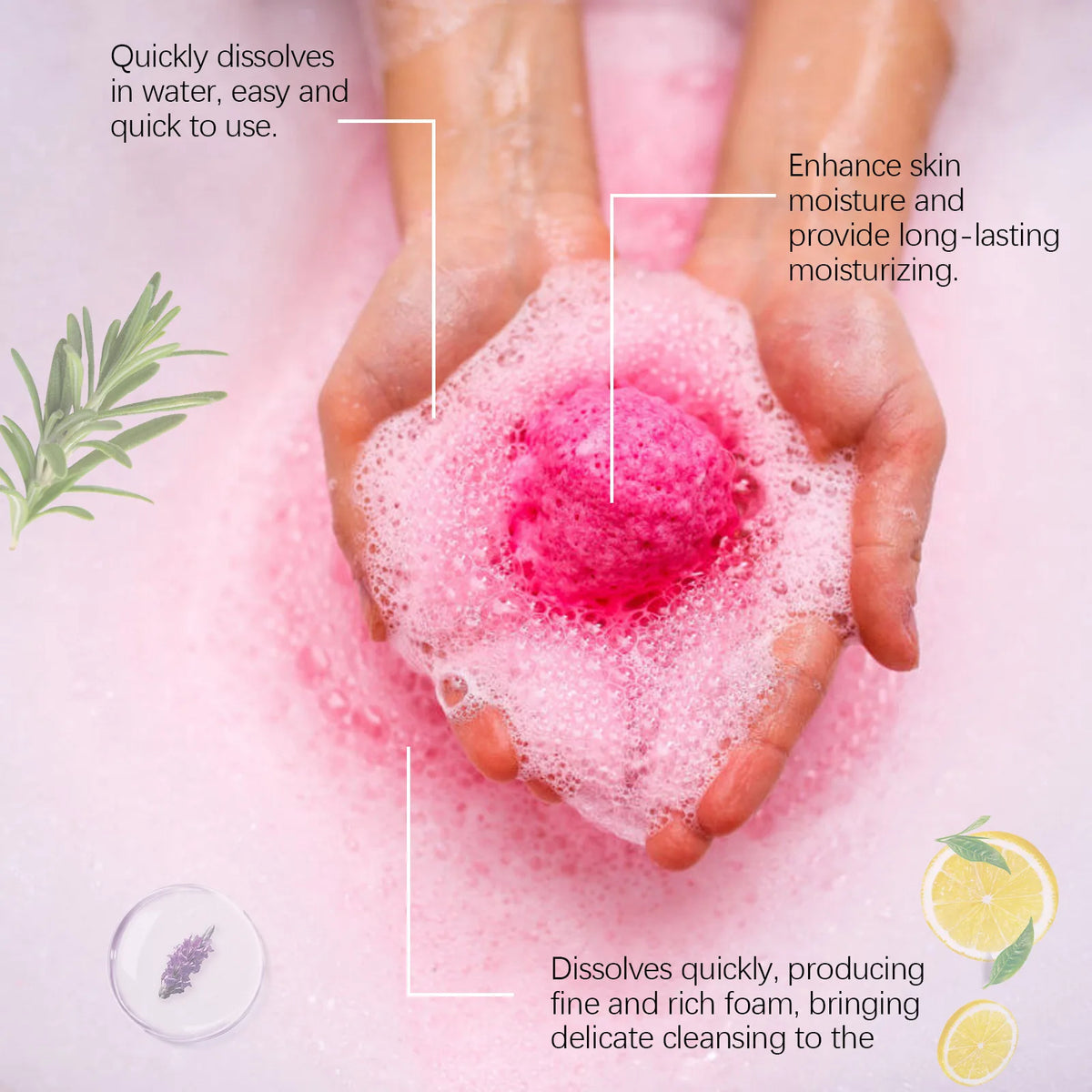 Aromatherapy Moisturizing Bath Bomb Set for Stress Relief