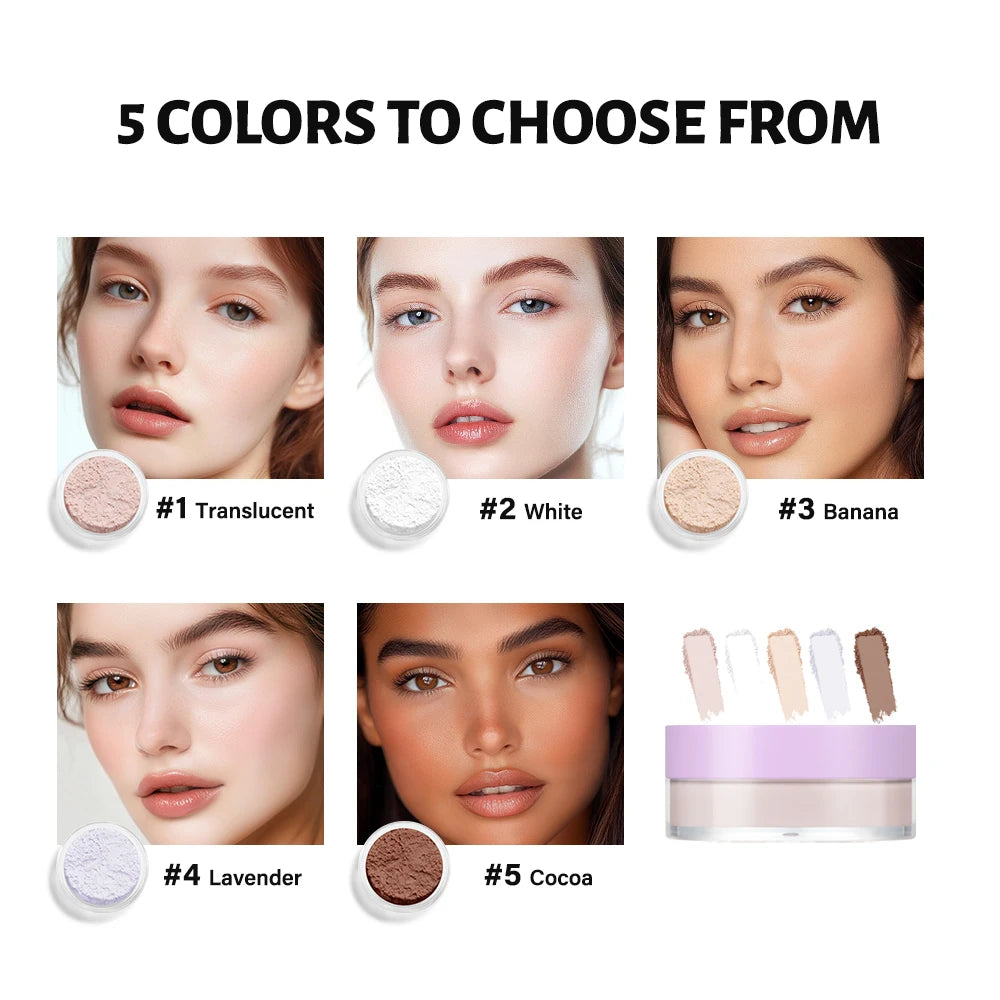 Matte Finish Long-Lasting Loose Setting and Baking Powder - 2