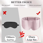 Silk Sleep Mask for Total Light Blocking and Comfortable Rest
