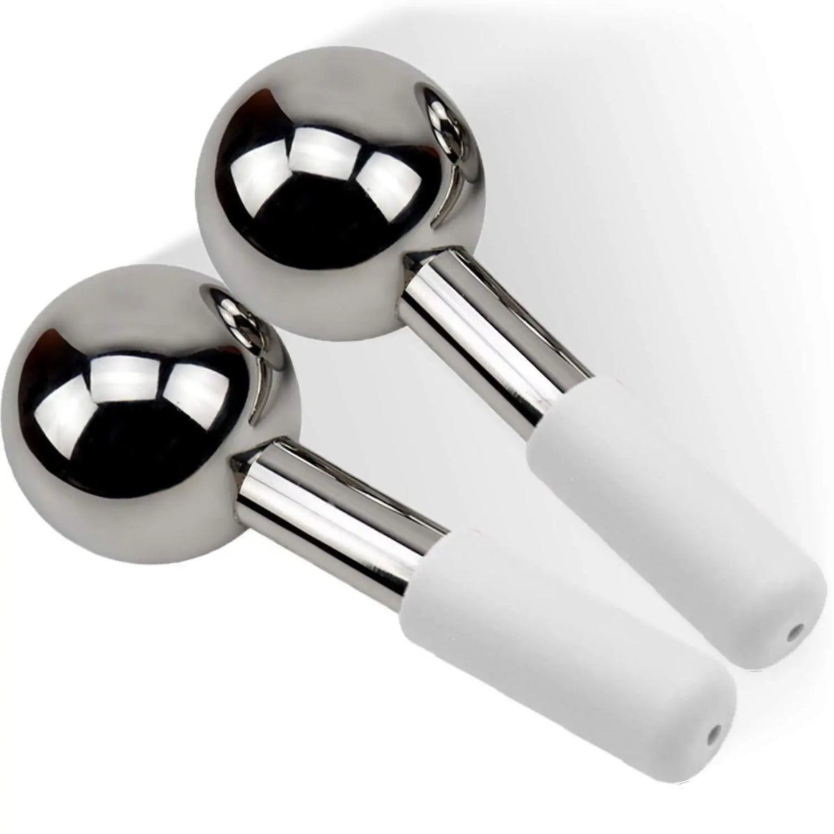Stainless Steel Cooling Facial Globes for Puffiness and Wrinkles