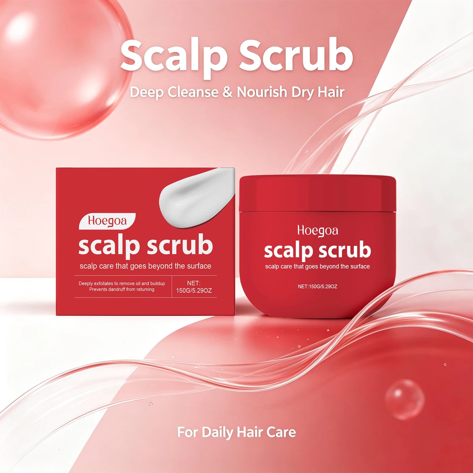 Deep Cleansing Scalp Exfoliating Scrub for Dandruff and Oil Control - 3