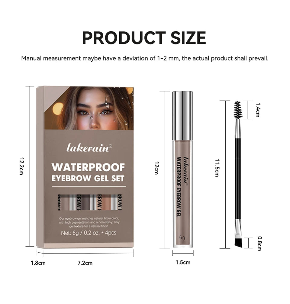 Waterproof Long-Lasting Eyebrow Gel Set