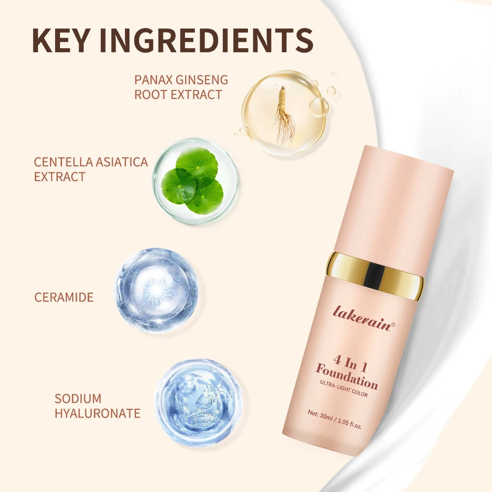 4-in-1 Color Changing Foundation with SPF 30 - 4