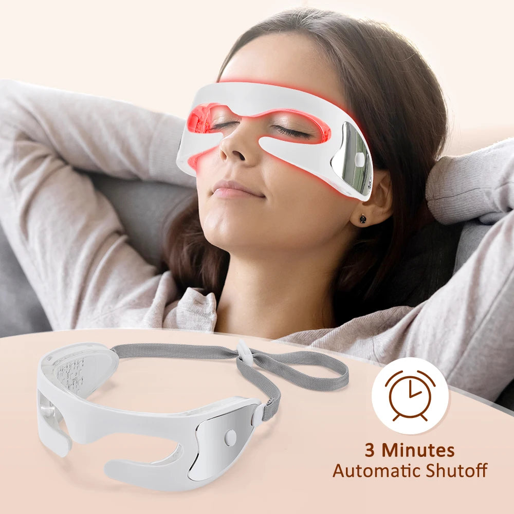 3D Red Light Therapy Eye Massager for Fatigue and Dark Circles
