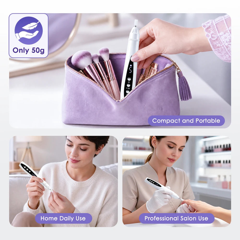 2-in-1 Cordless Electric Nail Drill and UV Curing Lamp